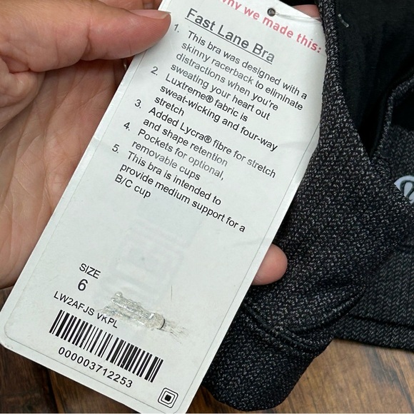 Lululemon Athletica fast lane Sports Bra NWT - Picture 3 of 5